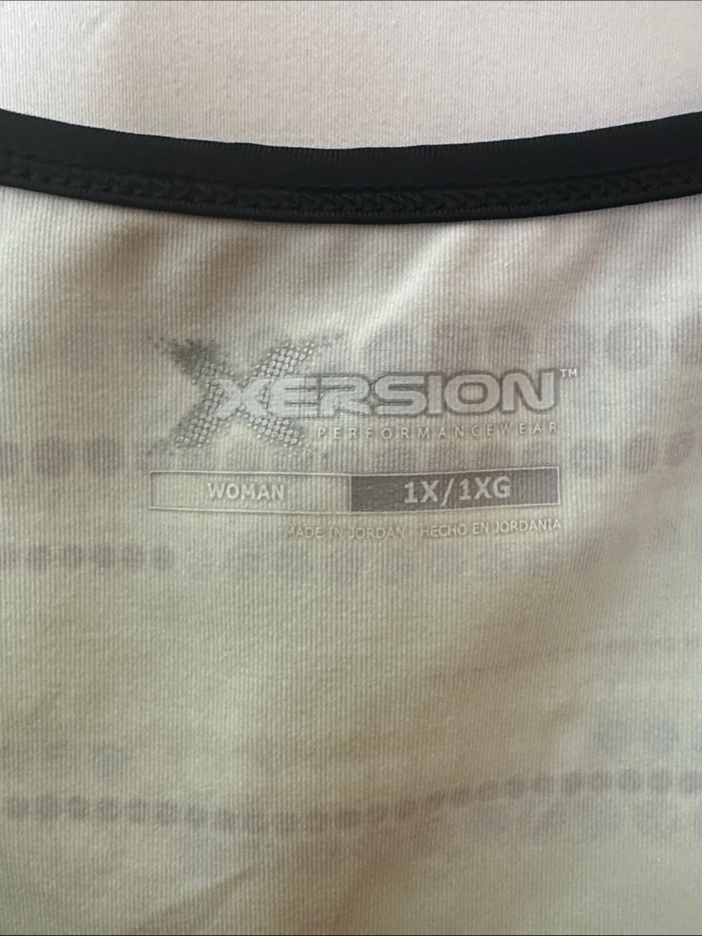 Like New Xersion Lime Green Striped Dot Athletic Tank Top - Picture 3 of 4